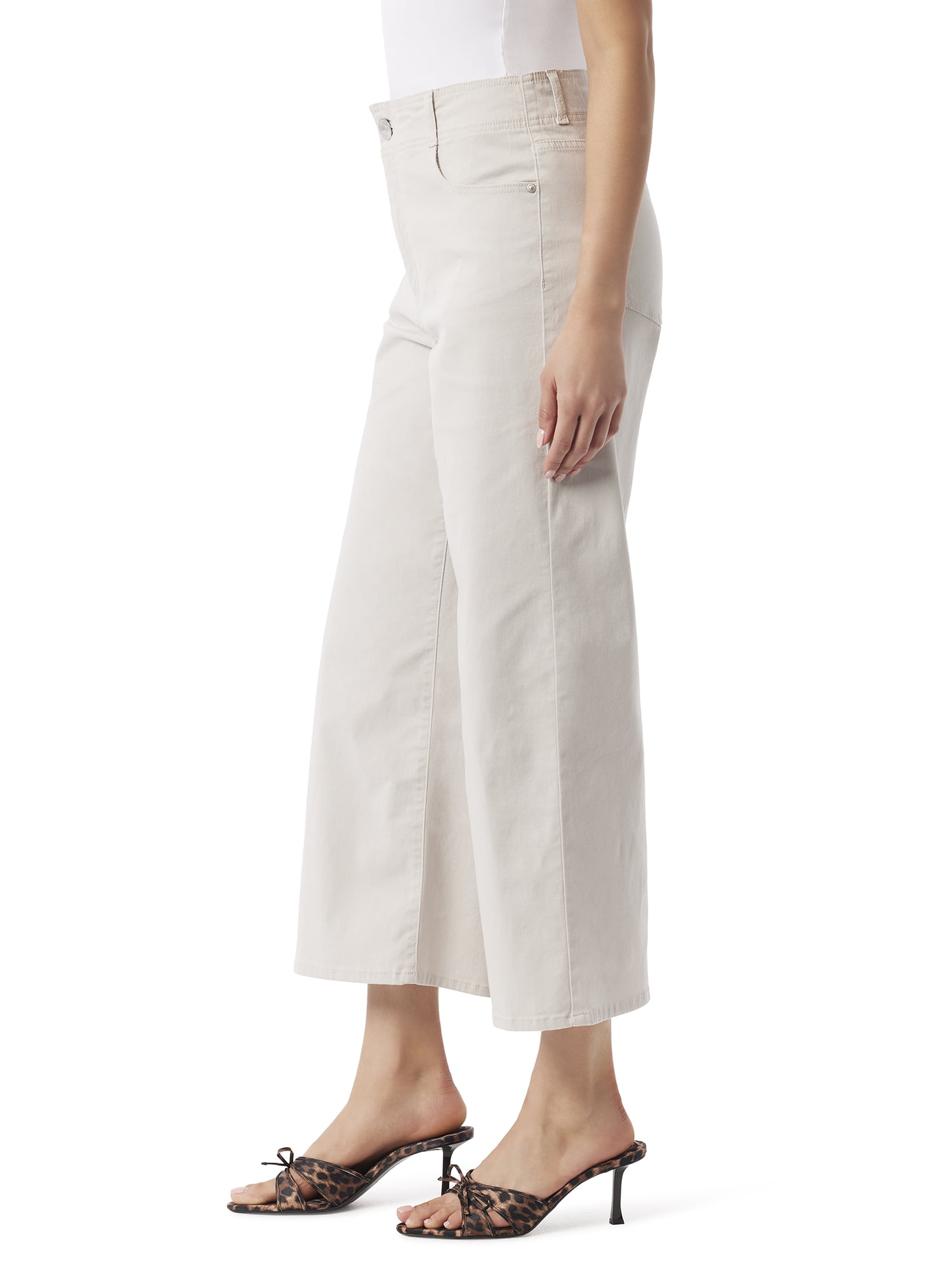 Gloria Vanderbilt Swan Series Women's Slender Series 5 Pocket Wide Leg Crop 26" Inseam, Sizes 6-18