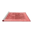 thumbnail image 2 of Ahgly Company Machine Washable Indoor Rectangle Abstract Red Modern Area Rugs, 7' x 9', 2 of 4
