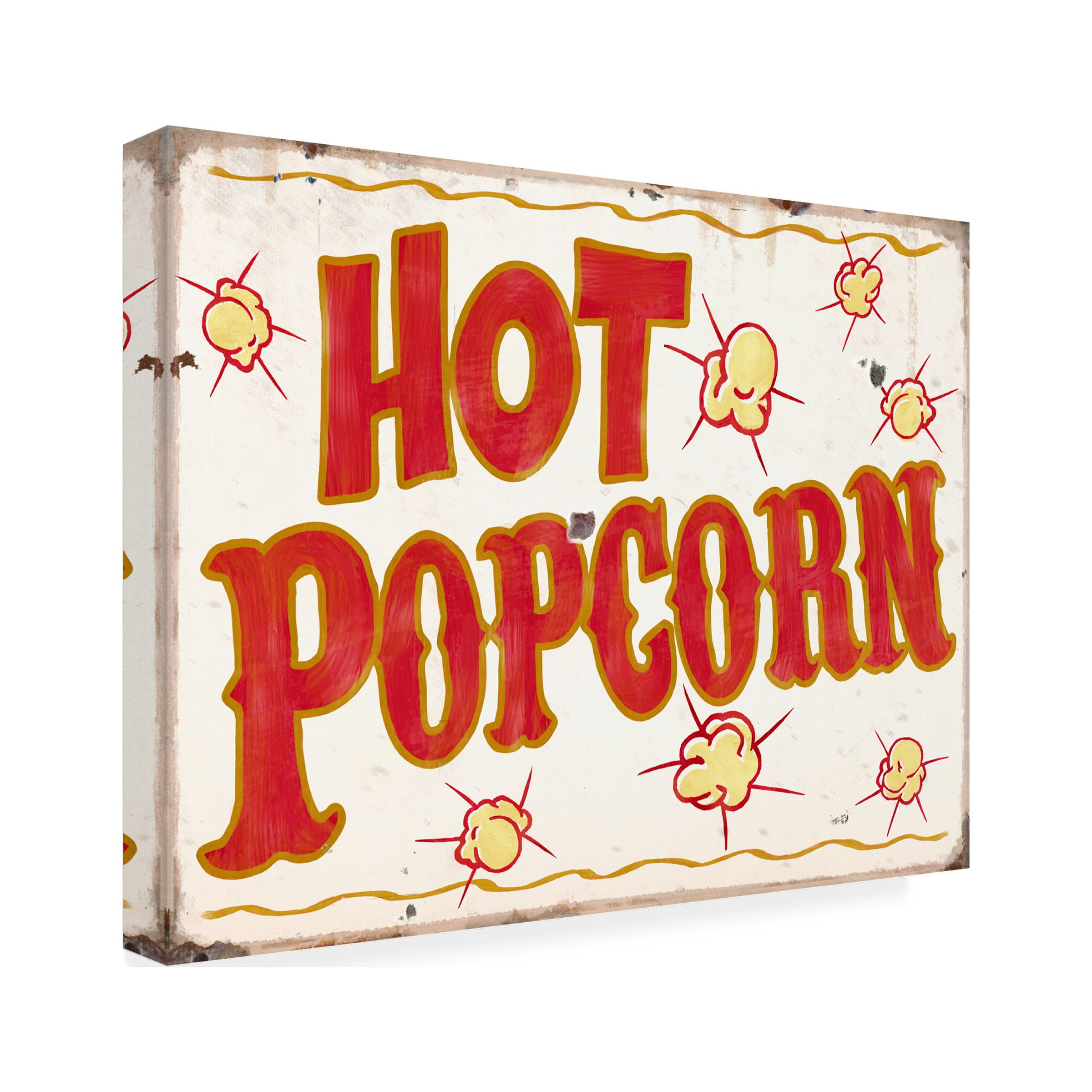 RetroPlanet 'Hot Popcorn Distressed' Canvas Art