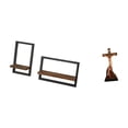 thumbnail image 1 of Estantes de pared para almacenamiento,Estantes flotantes de madera Estantes de pared de madera,Estatua católica,Colección religiosa de figuras de estatuas de la Virgen María,Figura de la, 1 of 8