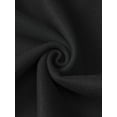 thumbnail image 5 of INSPIRE CHIC Women's Winter Notch Lapel Double-Breasted Mid-Length Long Coat XS Black, 5 of 6