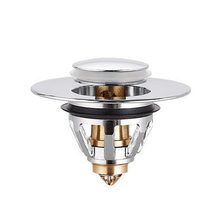 

Gadgetvlot Push-type Drain Filter Wash Basin Drainer Bounce Universal 1PC Replacement Stainless Steel Waste Plug