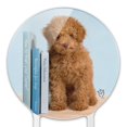 thumbnail image 3 of Acrylic Poodle Puppy Dog Book Shelf Cake Topper Party Decoration for Wedding Anniversary Birthday Graduation, 3 of 7