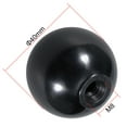 thumbnail image 4 of Uxcell M8 Female Thread 40mm Dia Plastic Machine Handle Ball Knob Black 5 Pack, 4 of 5