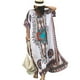 thumbnail image 4 of Jumpingount Vestidos de playa Vintage a la moda para mujer, caftán suelto bohemio con cuello en V, vestido de verano, manga de murciélago, ropa Vestidos, 4 of 5