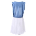 thumbnail image 2 of Richie House Women's Denim Dress with Mesh Bottoms RHW2127, 2 of 7