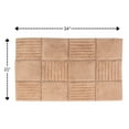 thumbnail image 2 of Knightsbridge Chakkar Board 220 GSF Non Skid Back Bath Rug 21 x 34 - Natural, 2 of 2