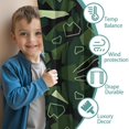 thumbnail image 3 of Blackout Kids Curtains,Gray Green Camo Textured Pattern Childrens Insulated Curtains Set Of 2,Bedroom Essentials,Toddler Room Decor 52"x63", 3 of 5