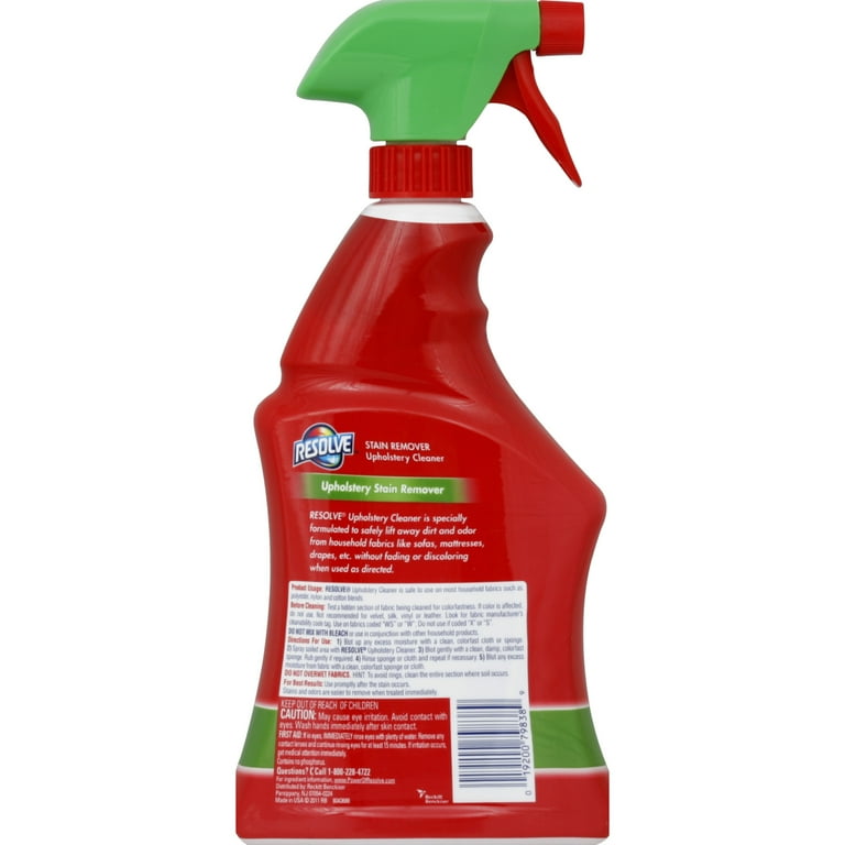 Resolve Upholstery Cleaner & Stain Remover, 22oz, Multi-Fabric Cleaner