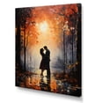 thumbnail image 2 of Designart "love Couple Landscape Embracing The Sunset I" Romantic Landscape Canvas Wall Art, 2 of 5