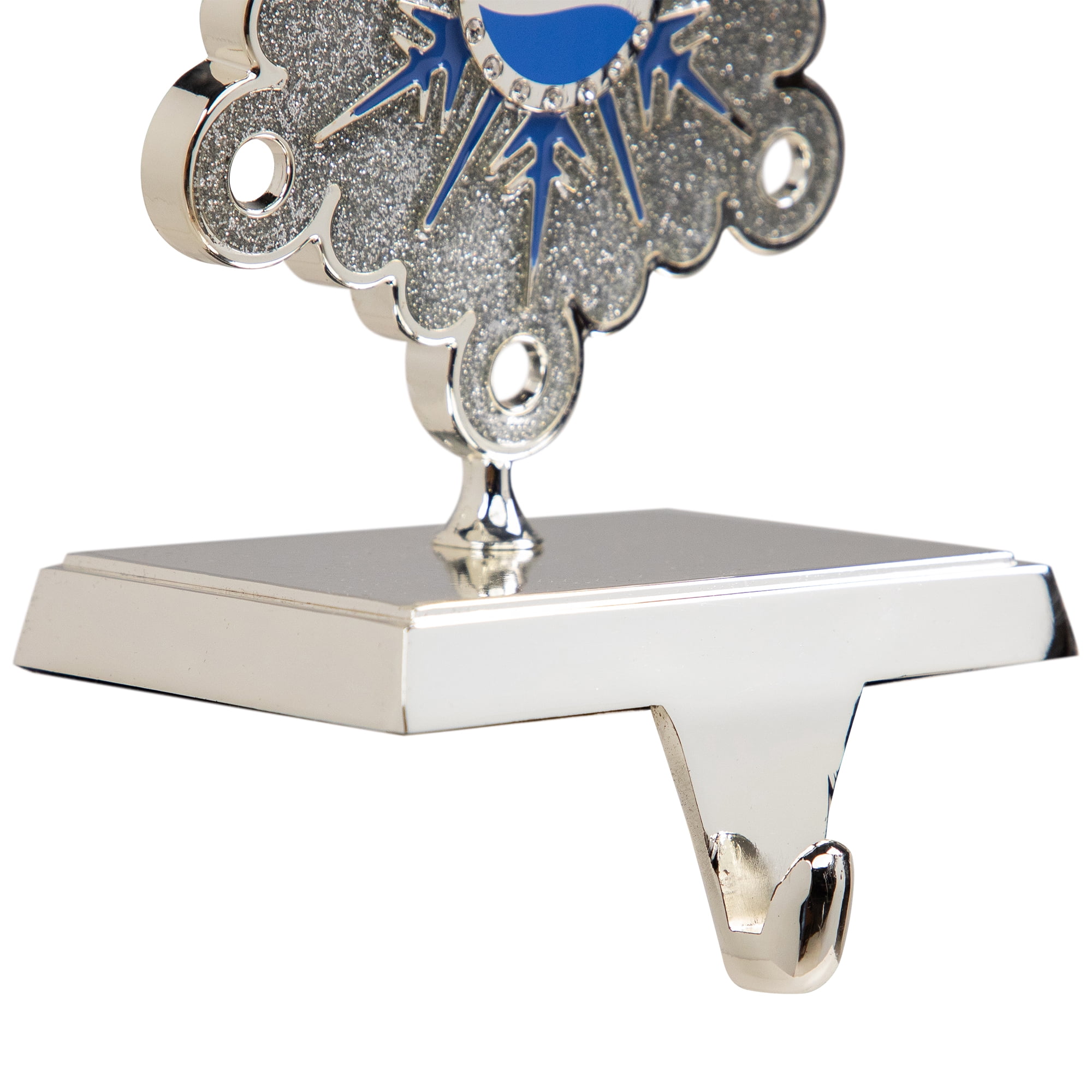 Northlight Pepsi Snowflake Christmas Stocking Holder - 6.5" - Silver and Blue