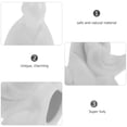 thumbnail image 2 of Miangastore White Ceramic Monk Figurine for Decor Creative No Face Buddha Design Easy to Maintain 3.5 Inches, 2 of 9