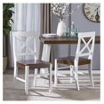 thumbnail image 7 of Wood Dining Chairs Set of 2, Farmhouse Country Side Chairs,Wooden Armless Chairs for Kitchen Dining Room Bedroom Living Room,300 Lbs Heavy Duty Acacia Wood Chair White,Walnut, 7 of 7