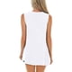 thumbnail image 4 of SAYOO , camisetas sin mangas salvajes a la moda para mujer, chaleco sin mangas con cuello en V y costuras de encaje, camisetas sueltas informales de verano para verano SAYOO  Moda, 4 of 5
