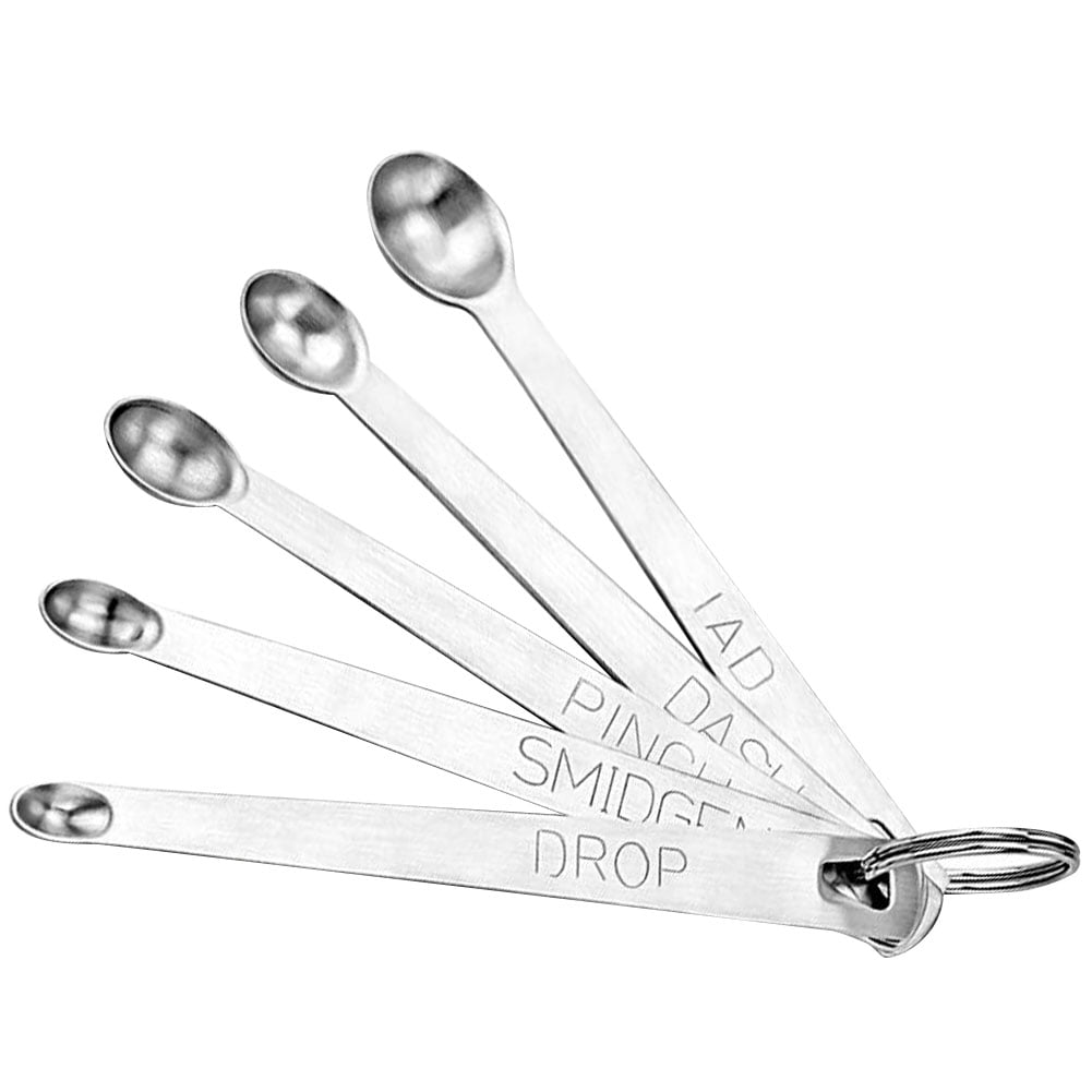 11.5*1.5cm Measuring Spoons Steel Mini Set Smidgen Pinch Dash KITS