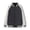 Black, variant on Varsity Jacket Men Fall Winter Long Raglan Sleeve Loose Casual Button Down Bomber Baseball Jackets Outerwear with Pockets