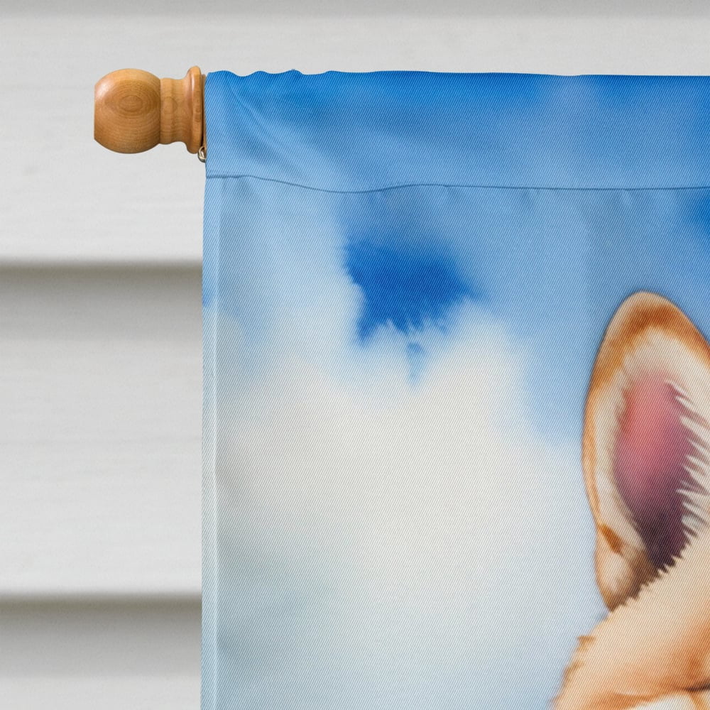 Akita Easter Egg Hunt House Flag 28 in x 40 in