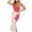 Red, variant on CHUMUD Summer Maxi Dress for Women Hawaiian Sleeveless Halter Slim Fit Bodycon Long Dresses Beach Vacation Casual