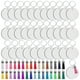 thumbnail image 1 of 128 Piezas Juego de Espacios en Blanco para Llavero de SublimacióN Llaveros Llavero de Transferencia de Calor en Blanco de SublimacióN Borlas MDF en Blanco - Redondo, 1 of 7