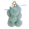 thumbnail image 1 of Coofit Faux Fur Ball Keychain Bowknot Grape Design Pom Pom Ball Charm Purse Pendant, 1 of 6