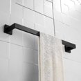 thumbnail image 1 of Acero inoxidable de alta calidad 4 piezas de accesorios de hardware de baño juego de toallas colgantes en la pared juego de bastidores de papel gancho de túnica negro, 1 of 5