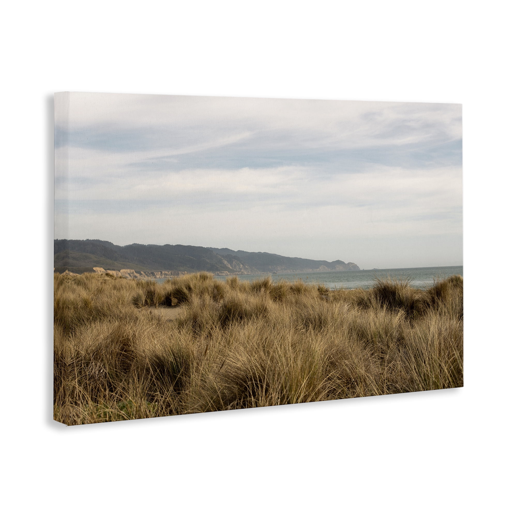 Stupell Industries Windy Grass Dunes View Landscape & Nature Photography Wrapped Canvas Art Print Wall Art, 24 x 16