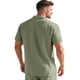 thumbnail image 4 of Blusa y camisa de manga corta con cuello vuelto para hombre, color liso, moda de verano, estampado informal, manga corta, botones, cuello vuelto, bolsillo, camisa de poliéster para hombre, 4 of 9