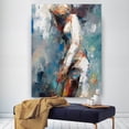 thumbnail image 5 of Original handmade women's oil painting evening dress women's abstract oil painting acrylic painting living room wall decoration,91*61cm (36*24) inches, unstretched frameless, 5 of 5