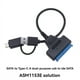 thumbnail image 3 of Cable USB 3.0 a SATA Cable adaptador de disco duro USB C para disco duro de 2,5 pulgadas Cable adaptador Conector de computadora Convertidor, 3 of 7