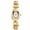 Goldwhite, variant on Women's Vintage Irregular Watch: Asymmetrical Detachable Alloy Band French Retro Silhouette Case Bracelet Wristwatch for Lady