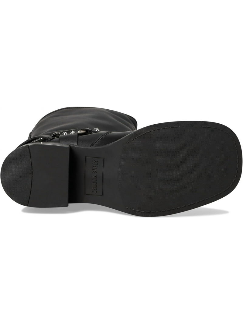 STEVE MADDEN ROCKY Boots Black Leather - Walmart.com