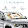 thumbnail image 3 of Kdxio World Travel3 Print Windshield Sun Shade, Foldable Sun Blocker for Car,Truck,SUV Automotive Interior Sun Protection,Reflective Shade for Front Windshield(Medium), 3 of 7