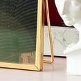 thumbnail image 2 of Decoración de escritorio resistente al agua y de alta claridad, retrato acrílico con marco de metal dorado de 14,5 x 19,5 cm, 2 of 6