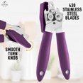 thumbnail image 3 of Zulay Kitchen Can Opener Durable Manual Can Opener Smooth Edge Cut Stainless Steel - Plum, 3 of 6