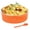 Orange, variant on Souffle Dish Ramekins for Baking‚ 48 Oz, 1 Quart Large Ceramic Oven Safe Round Fluted Bowl with Mini Condiment Spoon for Souffle Pot Pie Casserole Pasta Roasted Vegetables Baked Dessert
