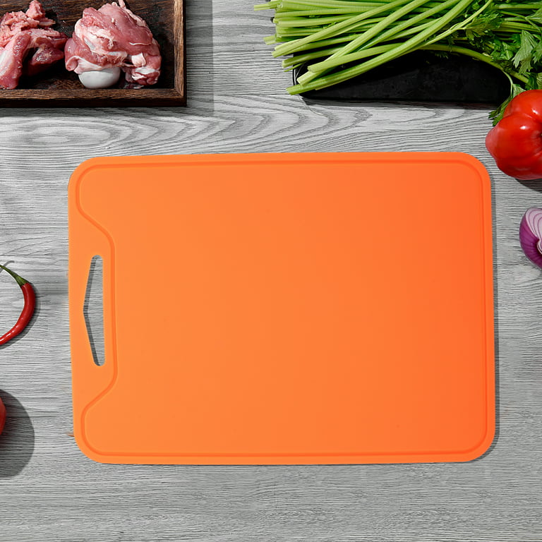 Bestonzon Silicone Cutting Board Portable Foldable Outdoor Soft Cutting Board Home Supplies, Size: 11.65in×8.58in×0.17in