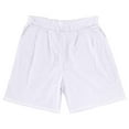 thumbnail image 6 of YLSDY Men's Two Piece Oversized Street Wear Sets Shorts Sets Short Sleeve Crew Neck and Hip Hop Drawstring Solid Shorts Summer Casual Workout Homewear Outfits White XL, 6 of 8