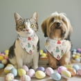 thumbnail image 2 of Dog Bandana 2 Pack,Beige Princess Flower Pattern Bandanas for Dogs,Cat Bandana,Small/ Large Dog Bandana 2 Size,Dog Bandanas, 2 of 6