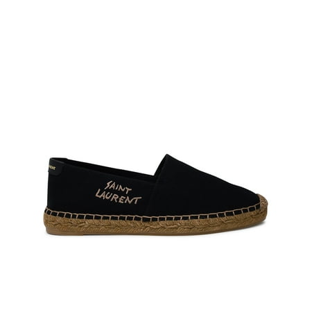 

Saint Laurent Woman Black Canvas Espadrilles