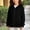 Black, variant on Girl's Zip Up Hooded Sweater Ribbed Knit Lightweight Cardigan Sweater Jacket with Pockets Fall Clothes Size 5-16