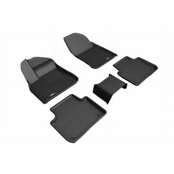 3D MAXpider 2019-2024 Fits Porsche Cayenne 2021-2024 Cayenne GTS 1st 2nd Row Floor Mat Black L1PO01901509