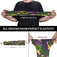 thumbnail image 3 of Kdxio Mardi Gras7 Print UV Sun Protection Arm Sleeves - Tattoo Cover Up - Basketball Arm Sleeve UPF 50 Cooling for Men Women, 3 of 7