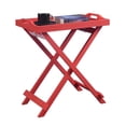 thumbnail image 2 of Convenience Concepts Designs2Go Folding Tray Table, Coral, 2 of 6