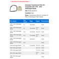 thumbnail image 2 of Automatic Transmission Filter Kit - Compatible with 1998 - 2004 Volkswagen Beetle 1999 2000 2001 2002 2003, 2 of 2