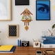 thumbnail image 5 of Reloj de cuco antiguo de madera, casa de pájaros, reloj de pared, decoración del hogar, reloj de cuco colgante, péndulo con campana oscilante automática, decoración del hogar, 5 of 6