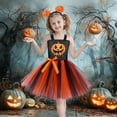 thumbnail image 2 of NOKIO Pumpkin Tutu Dress For Girls, Skeleton Tutu Dress For Girls, Cute Hallow-een Tutu For Girls, Girls Hallow-een Pumpkin Dress Festival Role Playing Cartoon Devil Mesh Dress Toddler Girl Dresses, 2 of 9