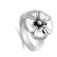 thumbnail image 4 of Hawaiian Tropical Plumeria Flower Ring .925 Sterling Silver Band Jewelry Female Male Unisex Size 5, 4 of 4