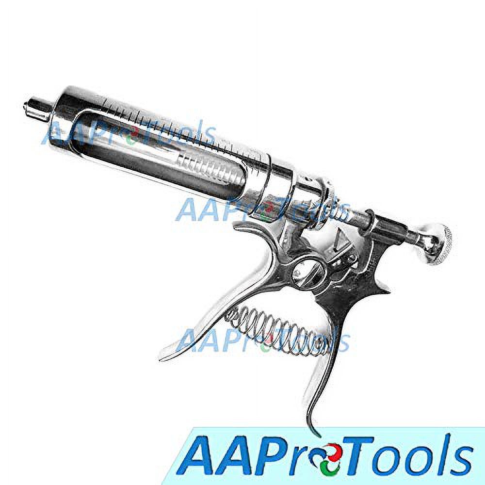 Multidose Automatic Adjustable Dose Gun Syringe 30mL Livestock Veterinary