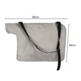 thumbnail image 3 of Leaf Shredder Pouch Zipper Design Convenient Smooth Surface Lightweight Collapsible Drawstring Closure Easy to Clean Oxford Vacuum Leaf Collection Pouch for Lawn, 3 of 12