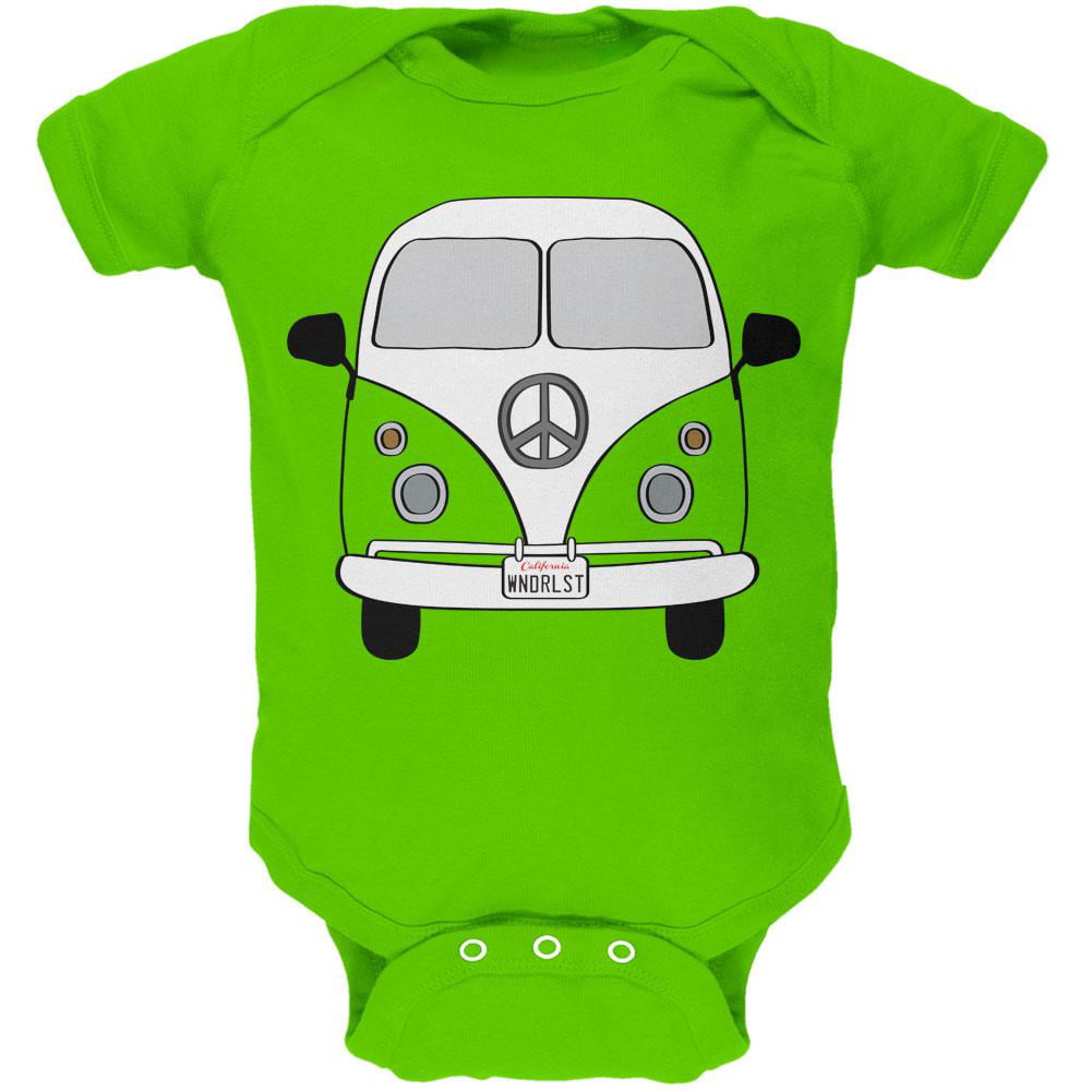 VW Babygrow Vest Present Gift Baby Shower Newborn Girl Long Camper Volkswagen